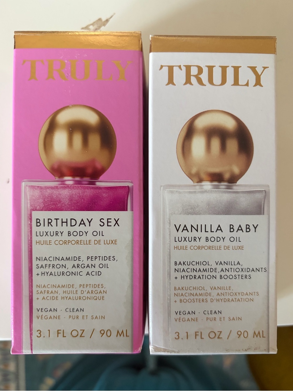 ✌️2️⃣ Bundle of TWO Truly full size Body Oil. Vanilla Baby and Birthday Sex